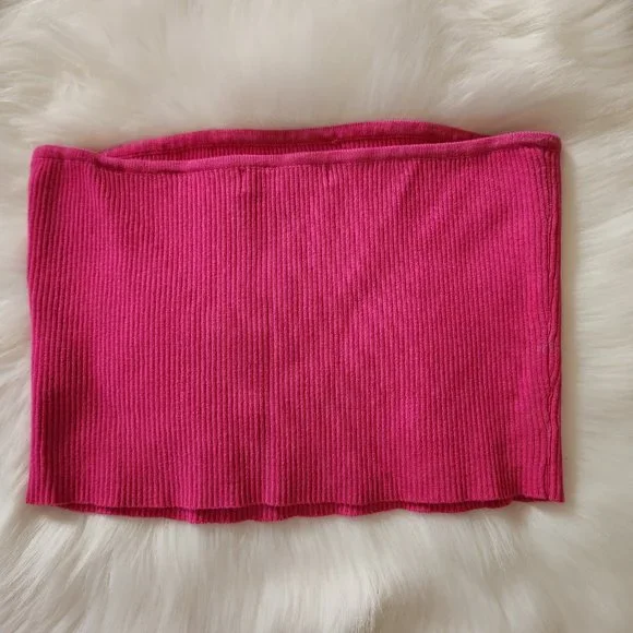 Naked Wardrobe Rasberry Snatched Bodysuit and Tube Top Lot L M - Picture 7 of 12